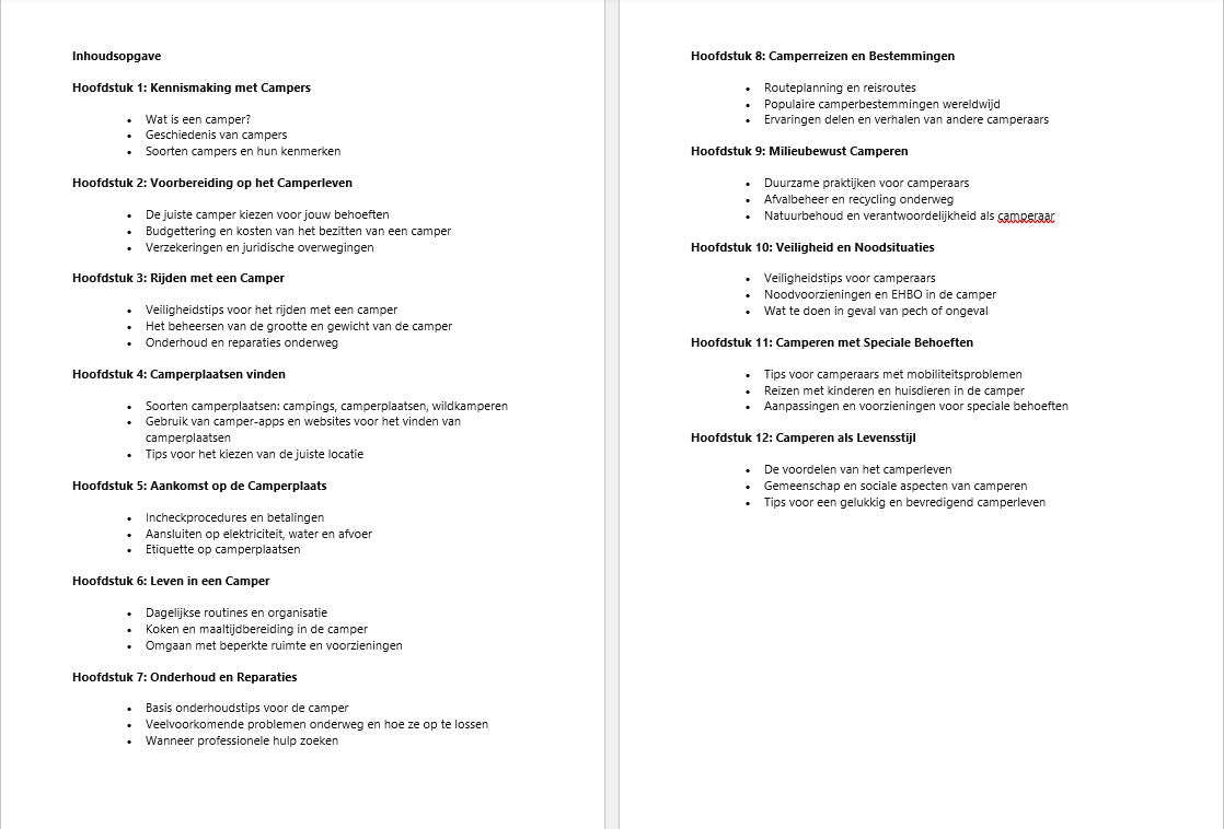 Voorbeeldpagina uit de gids