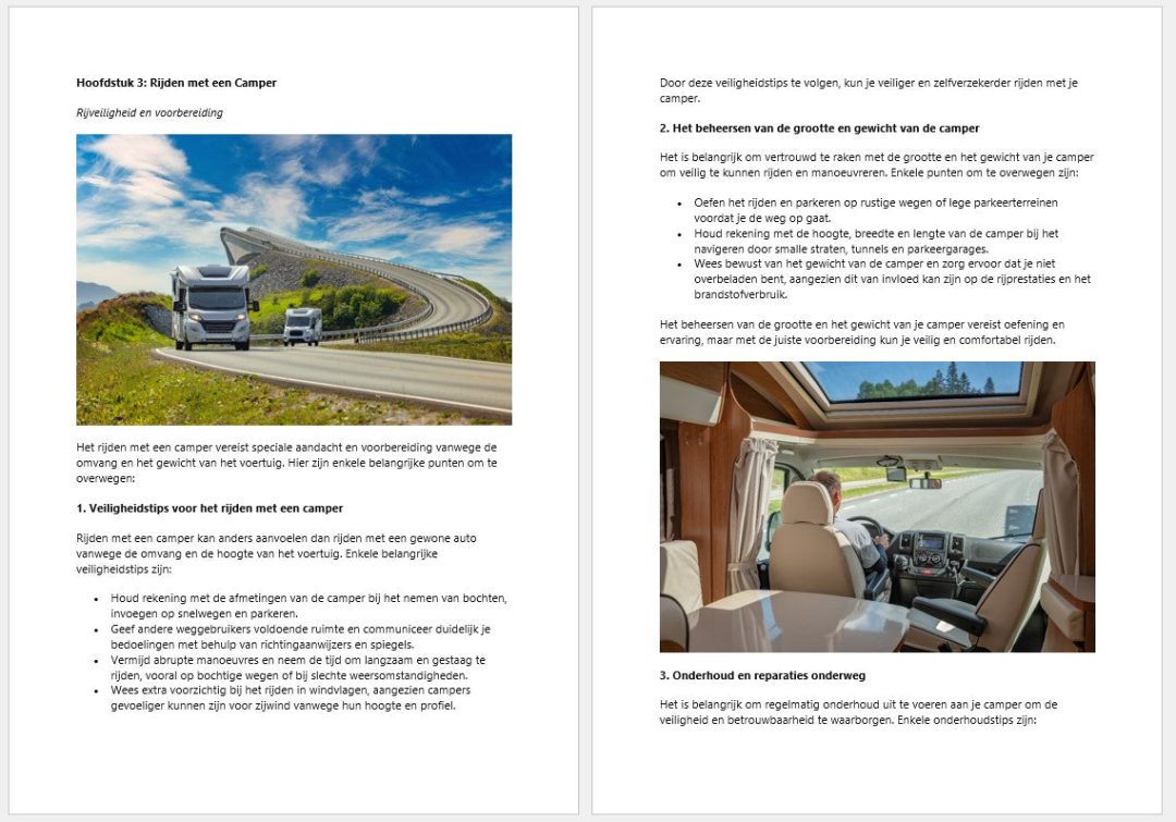 Voorbeeldpagina uit de gids